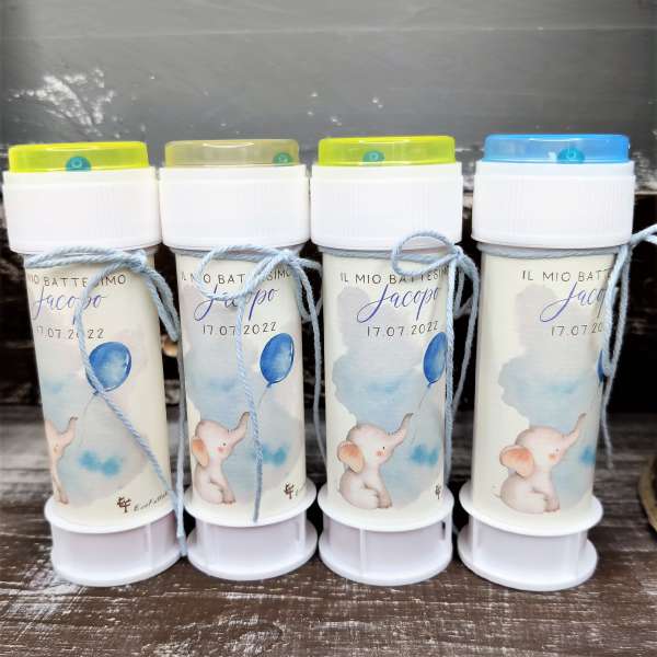 segnaposto bolle di sapone bambini ecofattoart